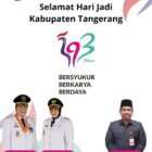 Bapenda Kabupaten Tangerang dan beserta Staf mengucapkan Hut Kabupaten Tangerang yang ke-393 tahun dari 13 Oktober 1632 – 13 Oktober 2025.