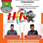 Bapenda Kabupaten Tangerang mengucapkan Selamat Hari Pers Nasional pada tanggal 09 Februari 2026.