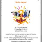 Warga ibu-ibu minta pada pihak siber polri tangkap judi online.