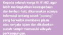 ERNA WAKIL RT : ZAMAN SEKARANG BANYAK CARA MENIPU ORANG LAIN.