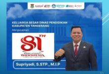 Kepala  Dinas Pendidikan Kabupaten Tangerang dan Beserta Staf Mengucapkan Dirgahayu Republik Indonesia yang ke-81 tahun 17-Agustus 1945 – 17 Agustus 2026.