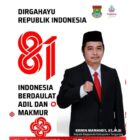 Kepala  BAPPEDA Kabupaten Tangerang Mengucapkan Dirgahayu Republik Indonesia yang ke-81 tahun 17-Agustus 1945 – 17 Agustus 2026.
