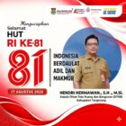 Kepala  Dinas Tata Ruangan dan Bangunan (DTRB) Kabupaten Tangerang dan Beserta Staf Mengucapkan Dirgahayu Republik Indonesia yang ke-81 tahun 17-Agustus 1945 – 17 Agustus 2026.