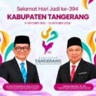 Dinas Bina Marga dan Sumber Daya Air (DBMSDA) Kabupaten Tangerang, Mengucapkan Selamat Hari Jadi Kabupaten Tangerang Ke- 394.